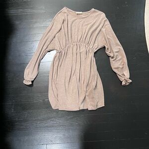 Taupe Long Sleeve Dress